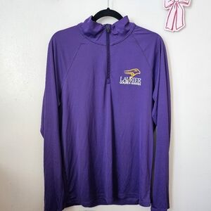 Purple Laurier Golden Hawks Quarter-Zip Pullover Activewear